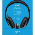Logitech H540 USB Computer Headset with Noise-Canceling Mic